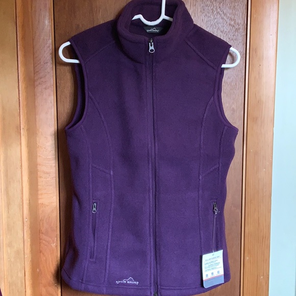 NWT Ladies Eddie Bauer fleece vest - Picture 1 of 4
